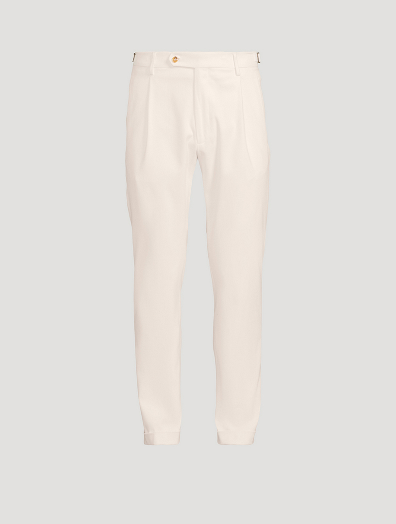Retrolong Brushed Twill Cotton Pants