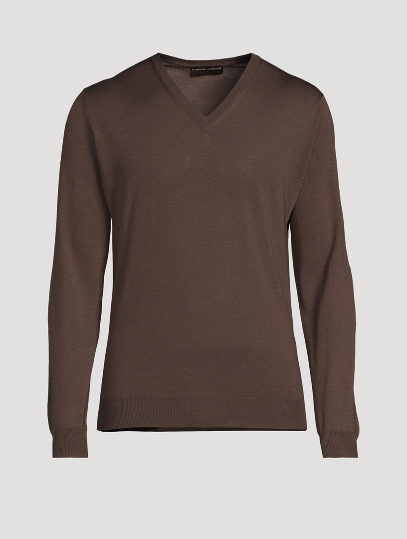 Wool V-Neck Sweater