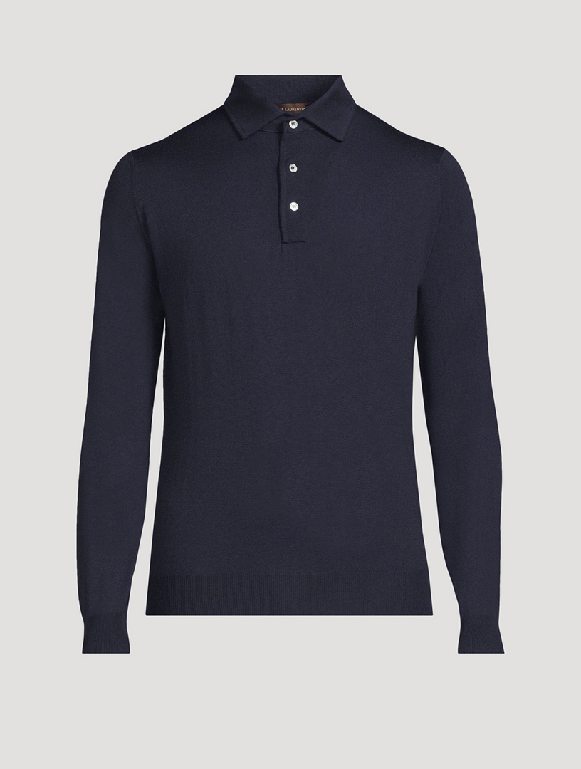 Wool Polo Sweater