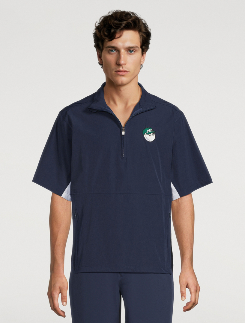 MALBON GOLF Short-Sleeve Pine Windshirt | Holt Renfrew