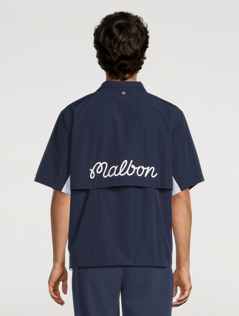 MALBON GOLF Short-Sleeve Pine Windshirt | Holt Renfrew