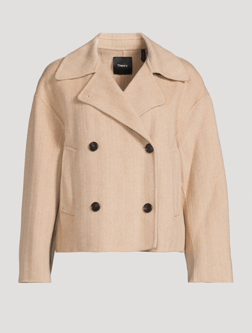 Wool And Cashmere Double-Breasted Coat
