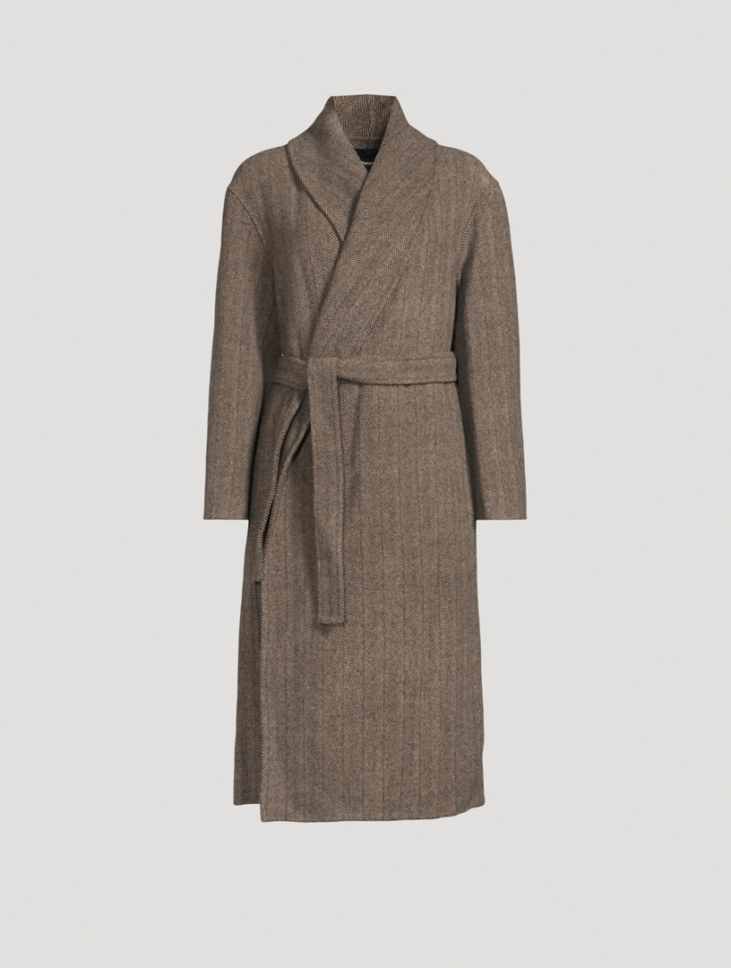 Belted Wool Cashmere Coat
