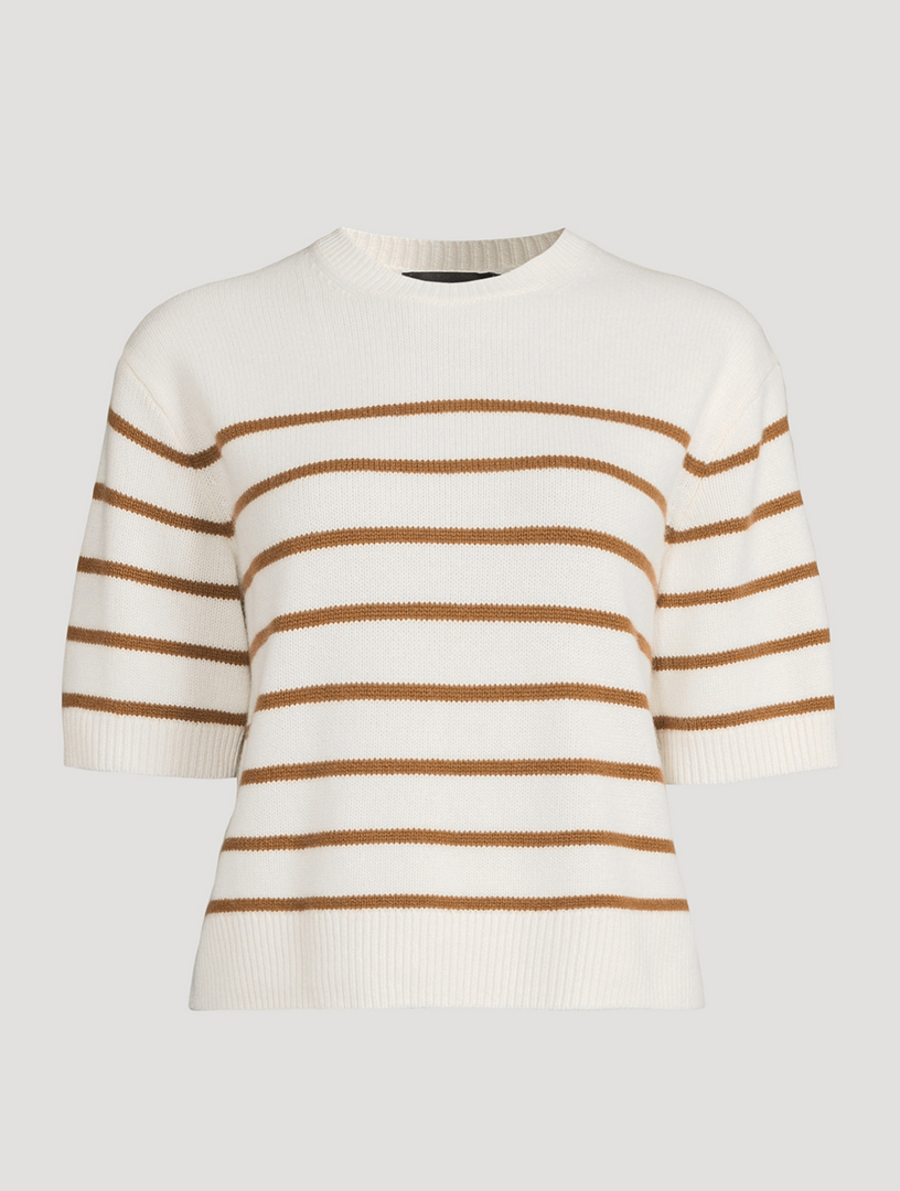 Striped Cashmere T-Shirt