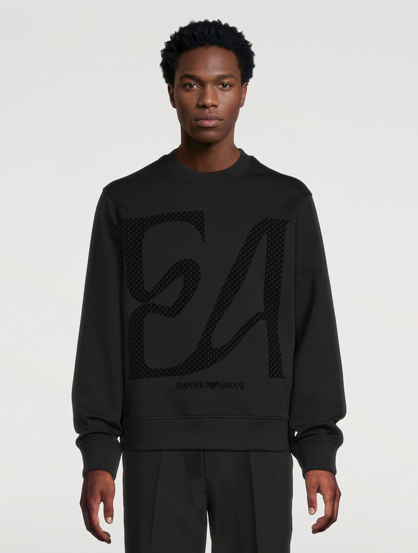 EMPORIO ARMANI Double Jersey Logo Sweatshirt | Holt Renfrew