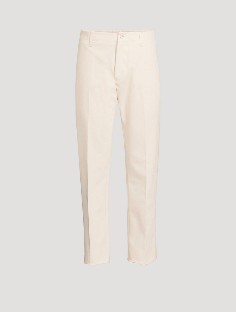 Cotton Stretch Tailored Pants