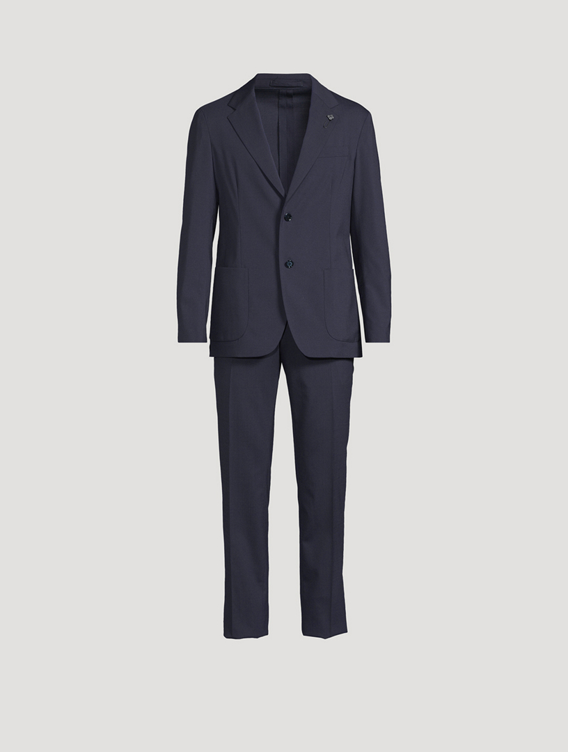 Wool-Blend Two-Piece Suit