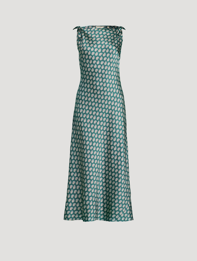 Robe mi-longue Nassima à imprimé