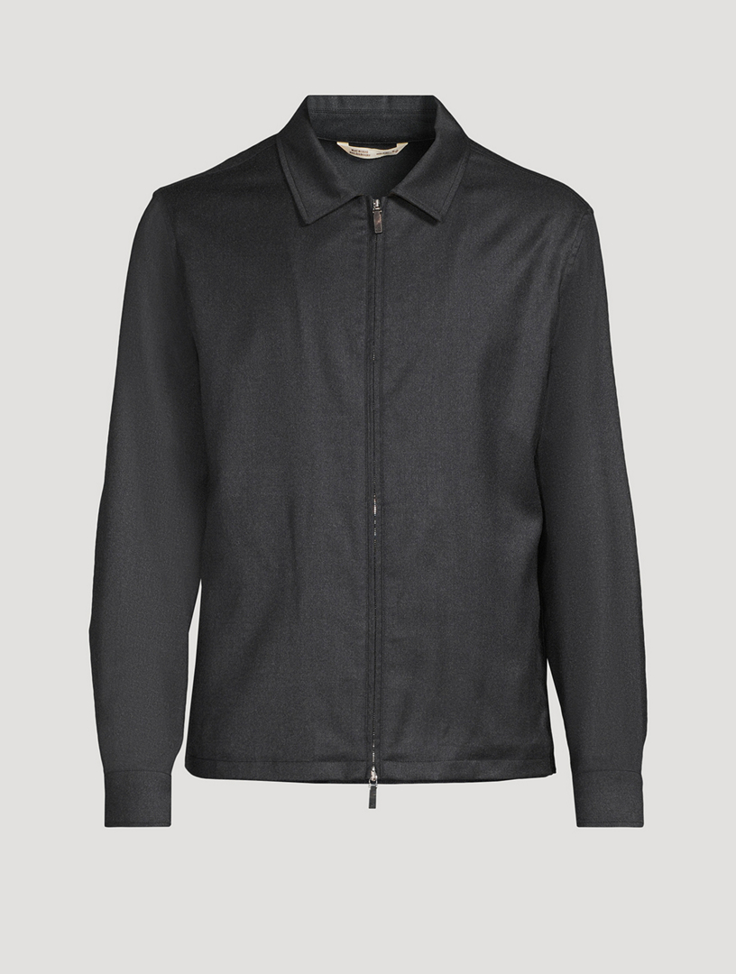 Wool Zip Overshirt