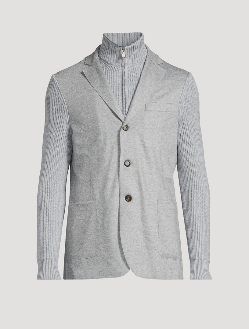 Wool Jacket With Bib