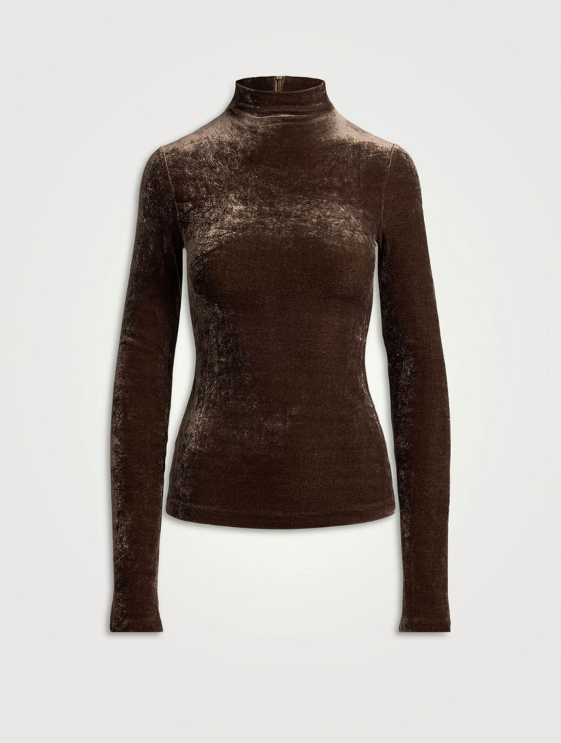 Ilene Velour Turtleneck