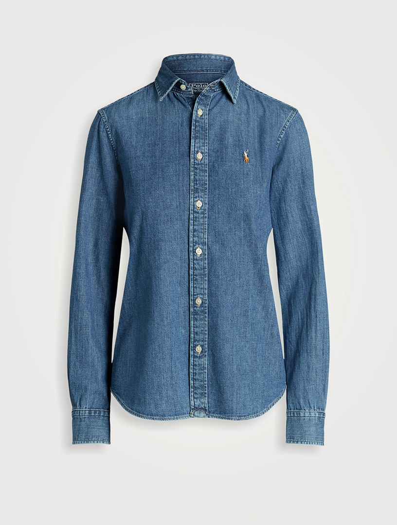 Denim Slim-Fit Shirt
