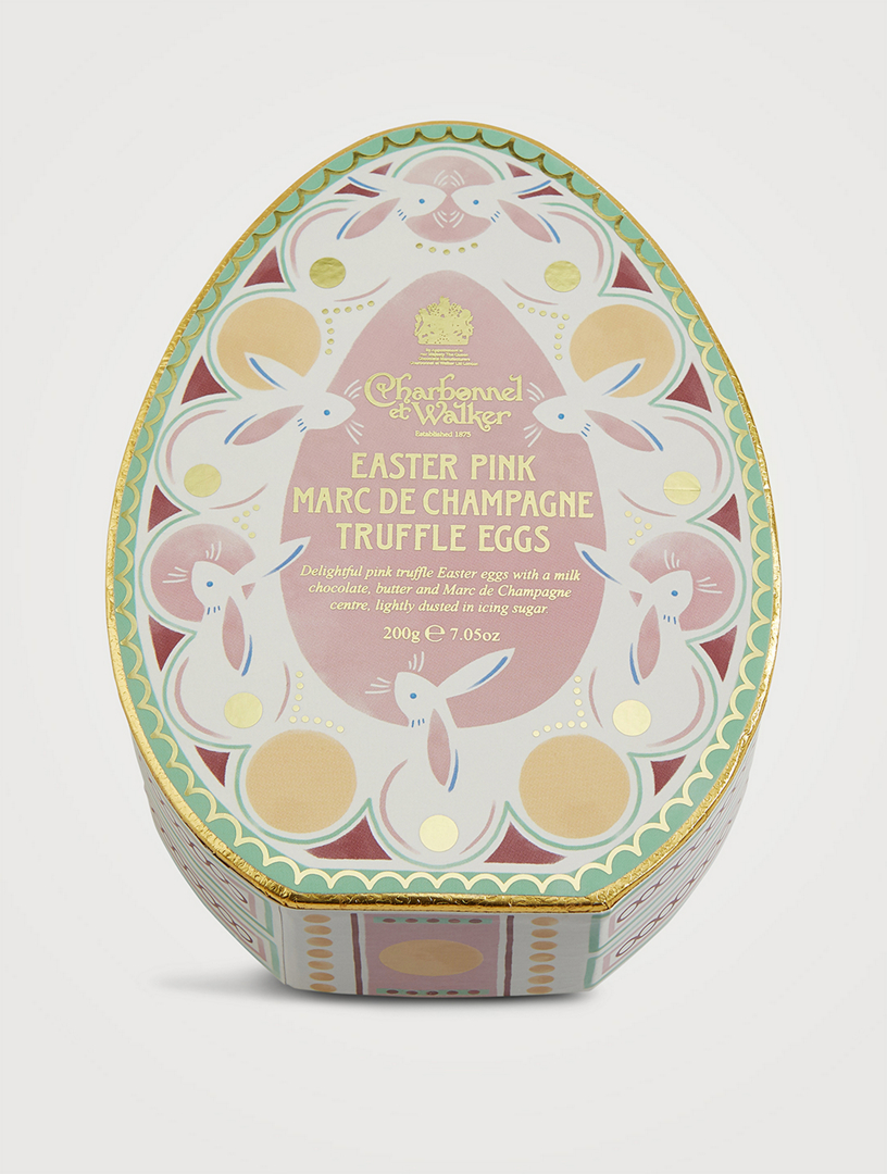 Pink Marc De Champagne Truffle Eggs