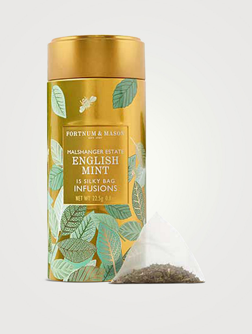 FORTNUM & MASON English Mint Infusion Tin 15 Silky Bags Holt Renfrew