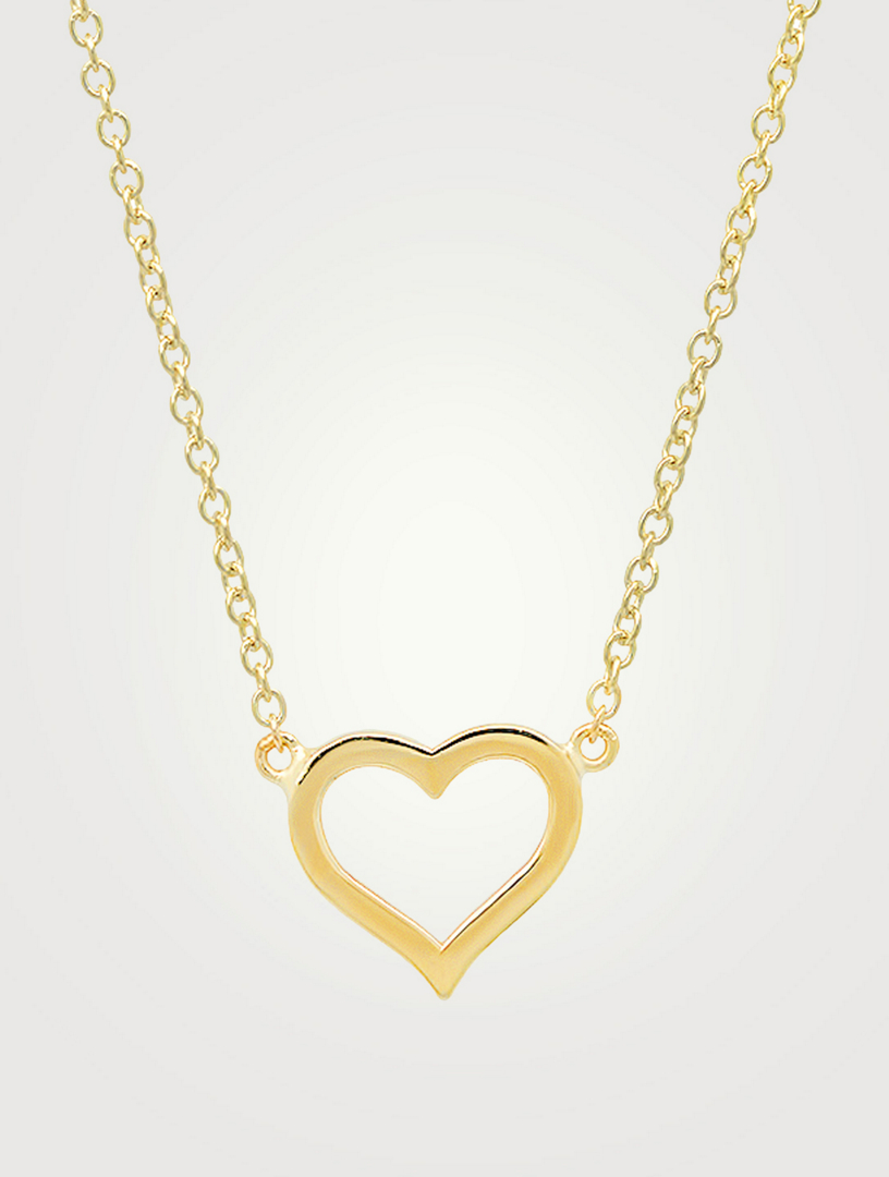 Jennifer meyer open hot sale heart necklace