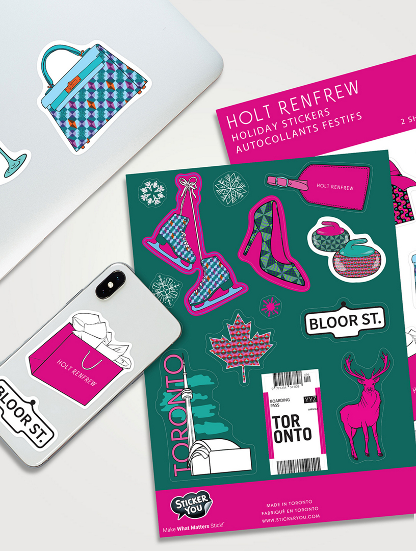 STICKERYOU Holiday Sticker Pages Toronto Holt Renfrew