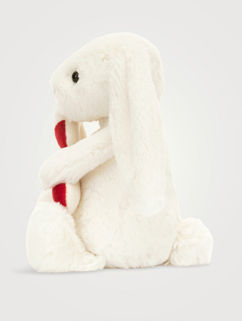 JELLYCAT Bashful Bunny With Candy Cane Plush Toy | Holt Renfrew