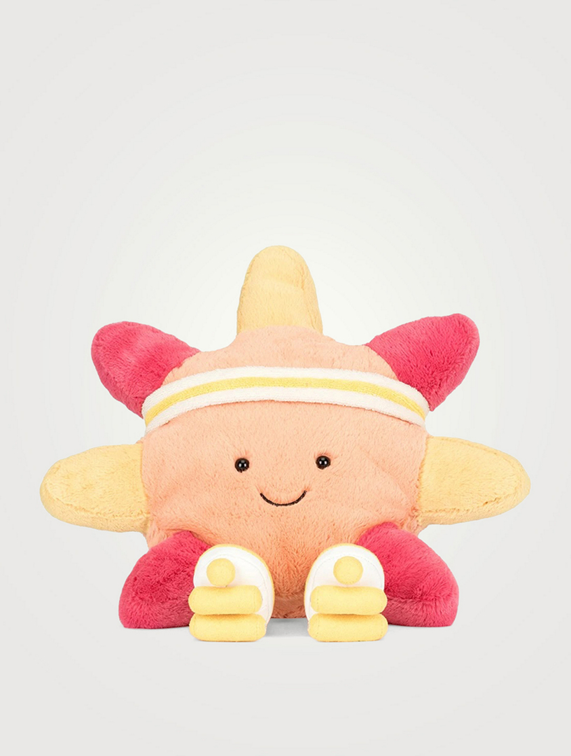 Peluche Soleil avec patins à roulettes Amuseables