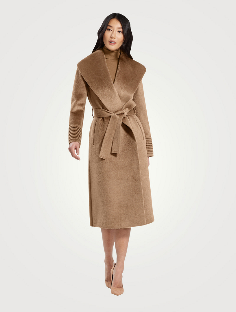 Belted Suri Alpaca Wool Wrap Coat