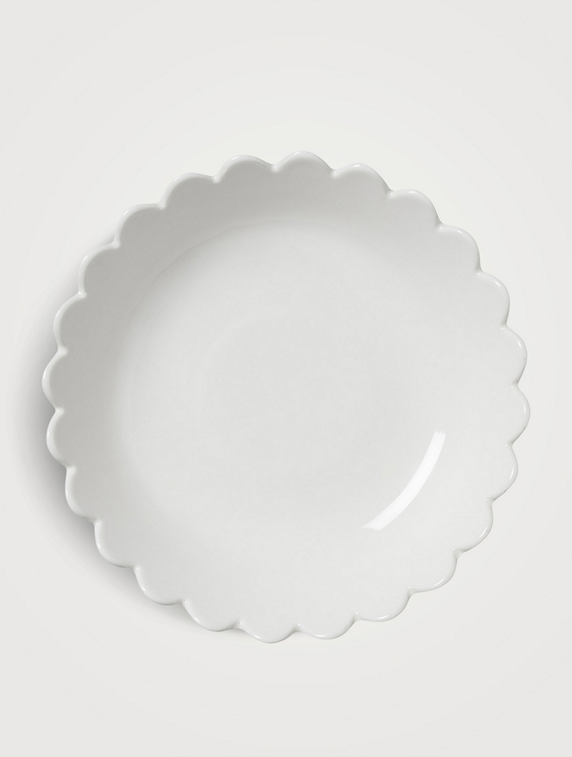 White Scallop Dinner Set
