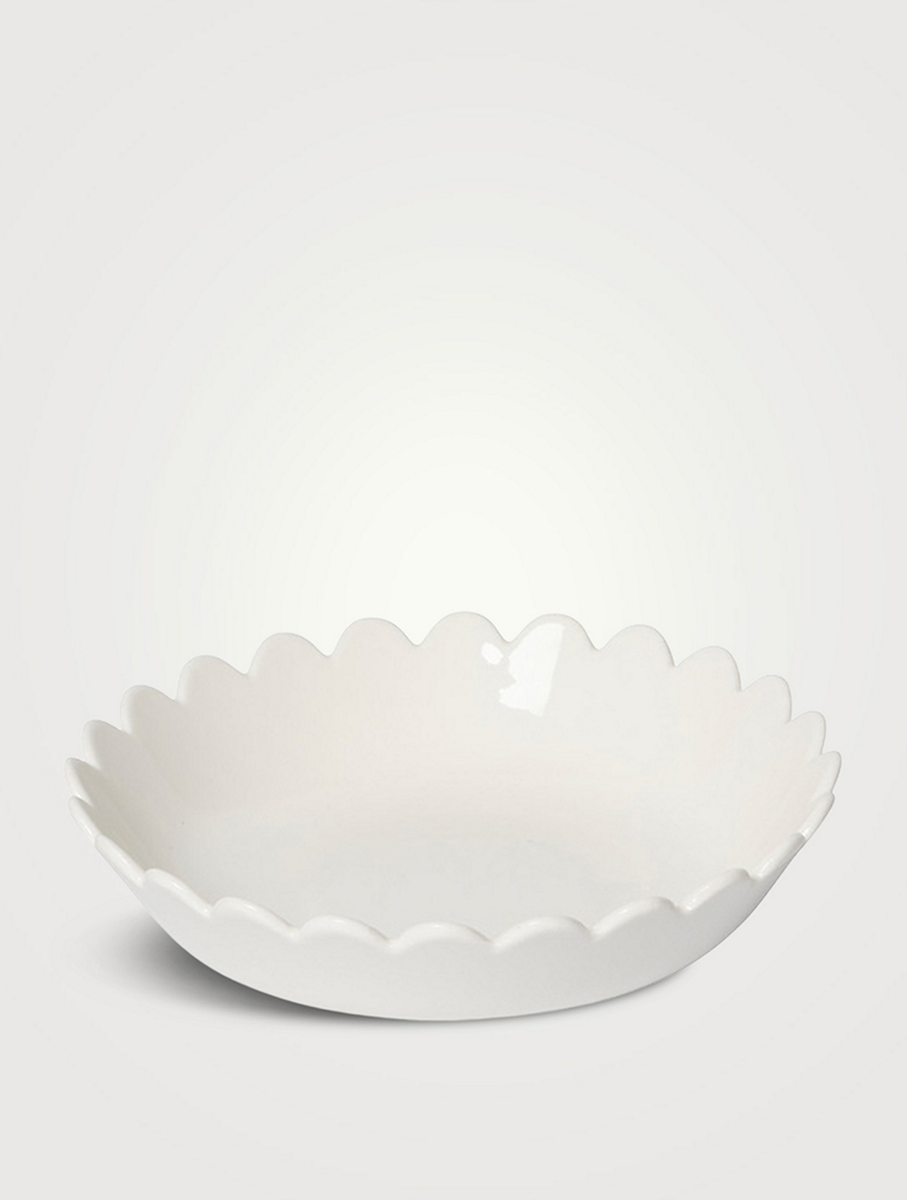 White Scallop Dinner Set