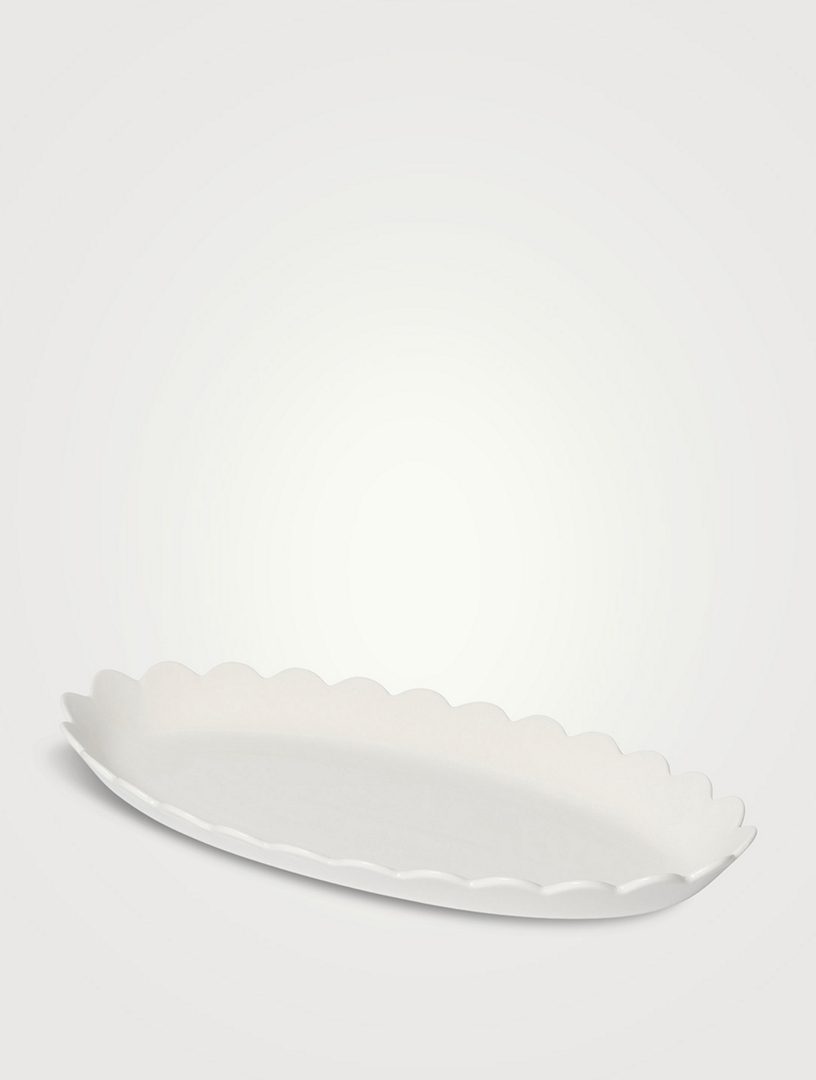 White Scallop Dinner Set
