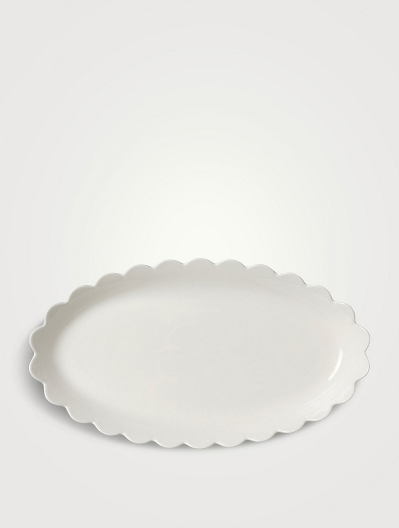 White Scallop Dinner Set