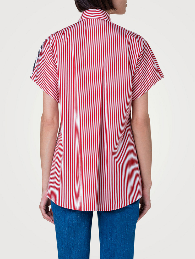 Poplin Shirt Stripe Print