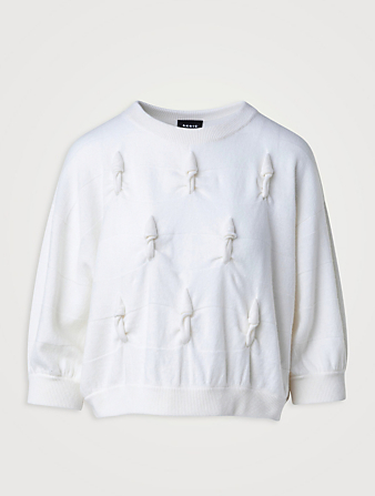 Knotted Cable Cashmere Sweater