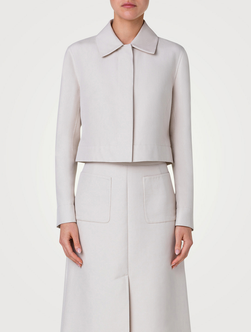 Lewitt Double-Face Cropped Jacket