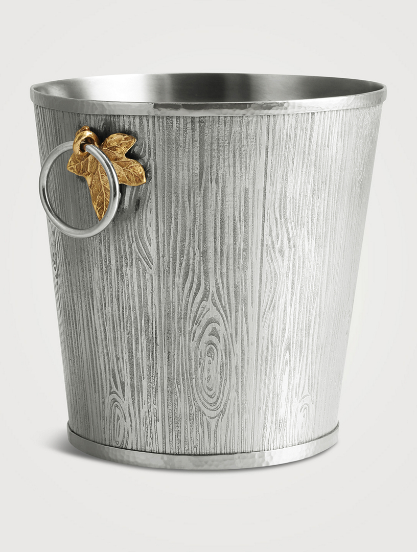 Ivy and Oak Bucket With Tongs