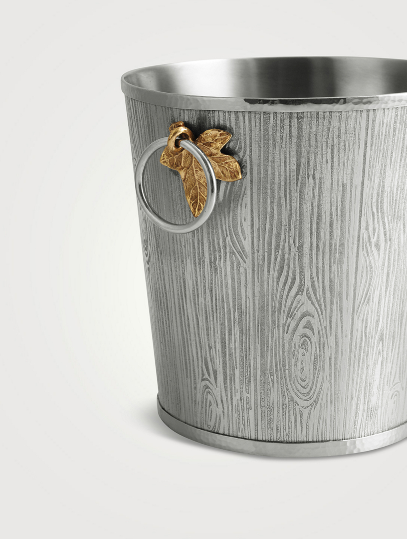 Ivy and Oak Bucket With Tongs