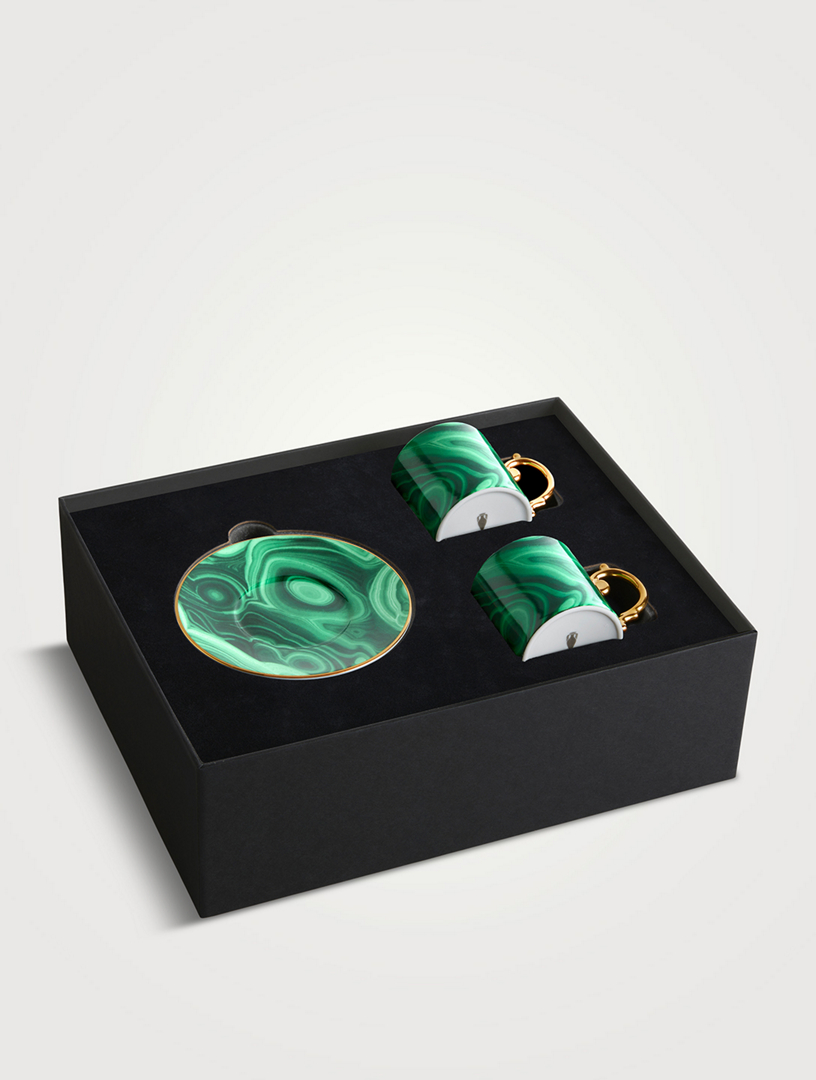 Malachite Espresso Cup And Saucer