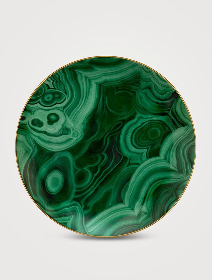 Set Of Four Malachite Dessert Plates