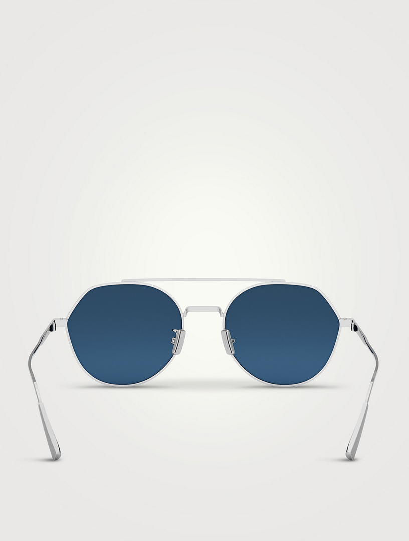 DiorBlackSuit R6U Round Sunglasses