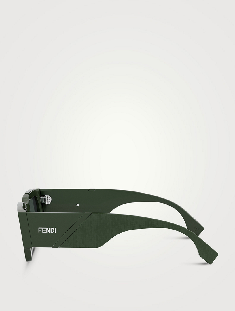 Fendi Diagonal Rectangular Sunglasses