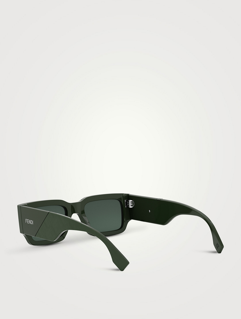 Fendi Diagonal Rectangular Sunglasses