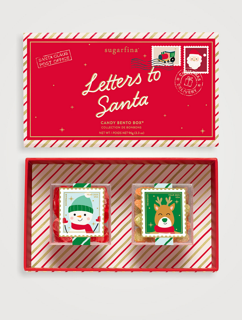 Boîte à bento Lettres au père Noël, duo de bonbons