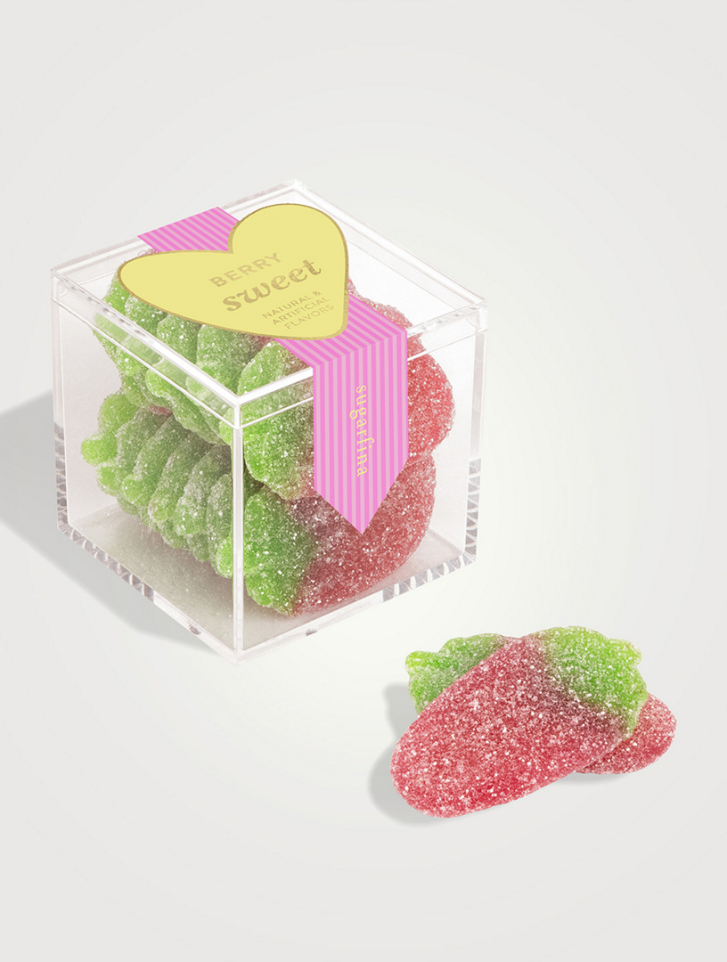Small Berry Sweet Sour Strawberries Candy Cube