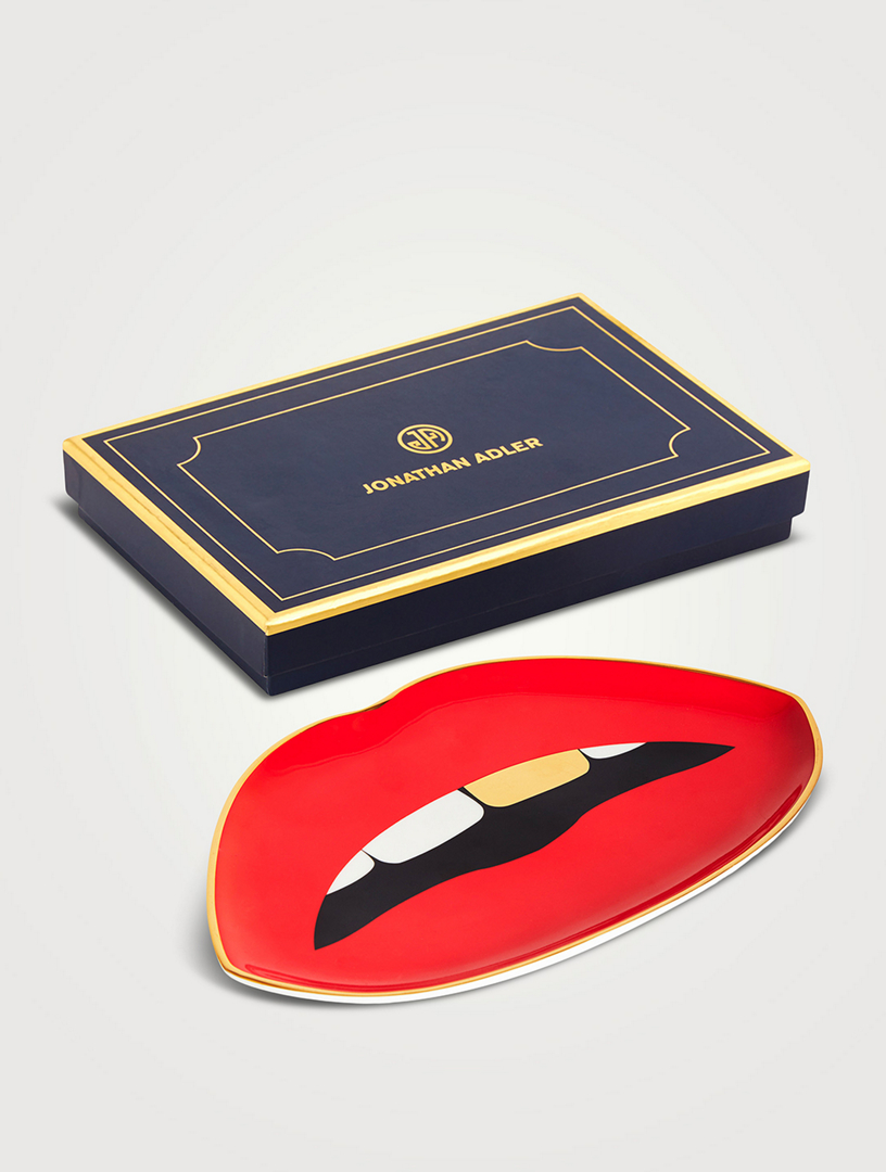 JONATHAN ADLER Lips Porcelain Trinket Tray Holt Renfrew