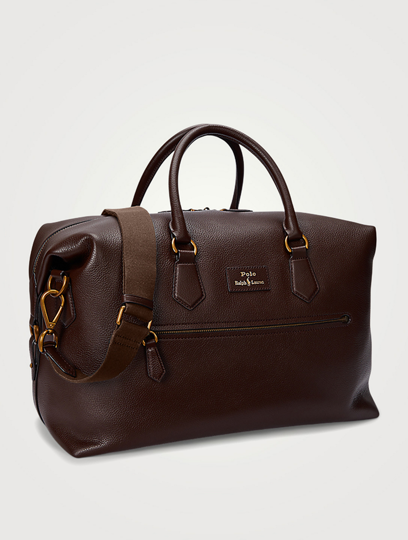POLO RALPH LAUREN Pebbled Leather Duffel Bag | Holt Renfrew
