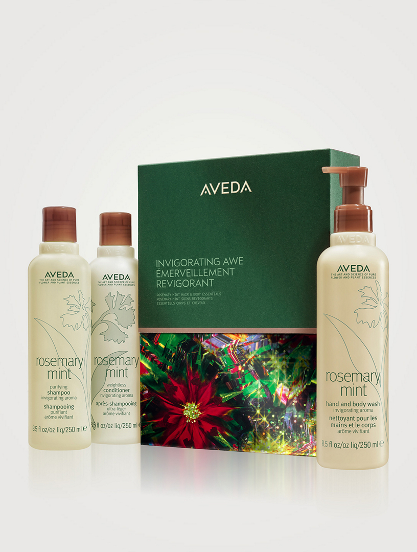 Invigorating Awe Rosemary Mint Hair & Body Essentials Gift Set