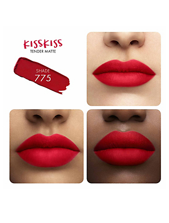 GUERLAIN KissKiss Tender Matte Lipstick  Red