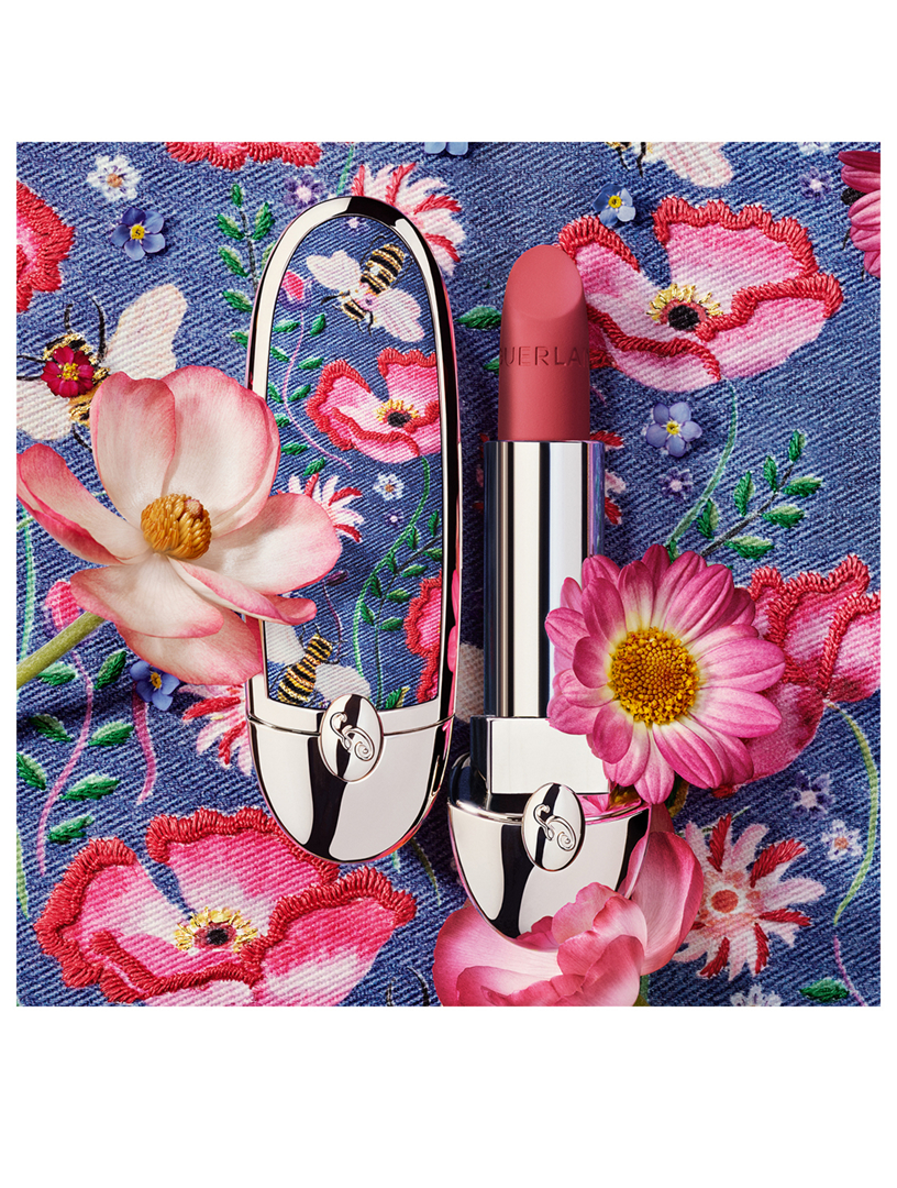GUERLAIN Rouge G Floral Denim Refillable Lipstick Case - Limited