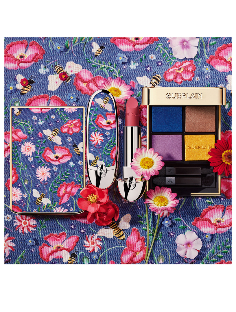 GUERLAIN Rouge G Floral Denim Refillable Lipstick Case - Limited