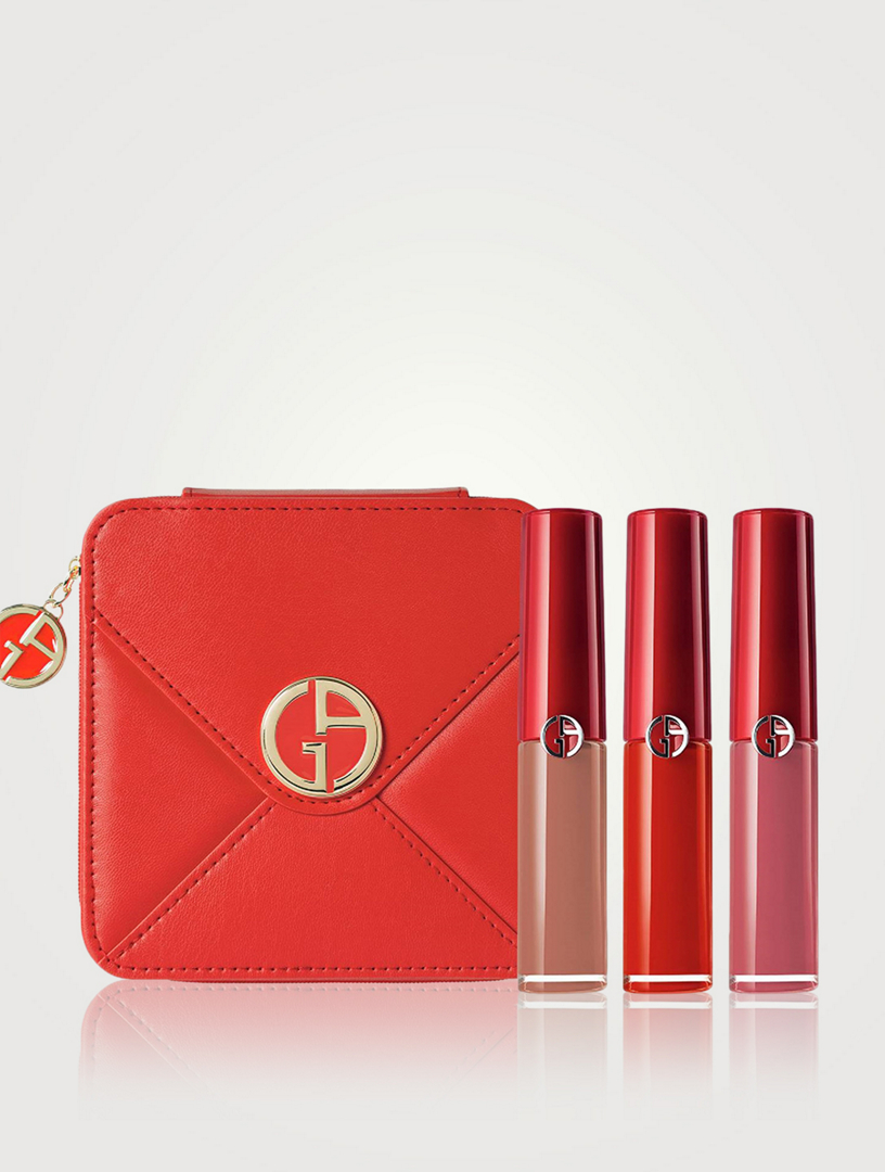 GIORGIO ARMANI Lip Maestro 3 Piece Midi Lipstick Set Holiday