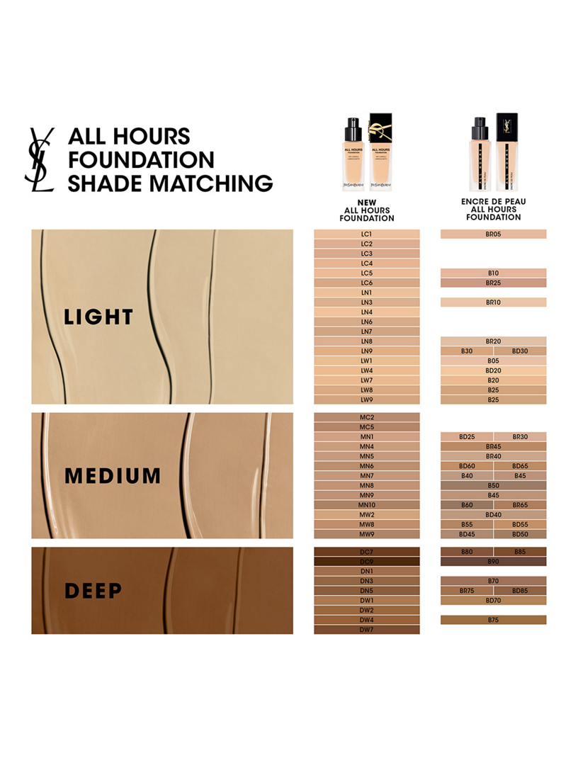 Ysl all clearance hours foundation shades