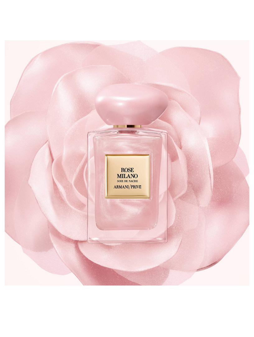 アルマーニプリヴェ ローズ ミラノ soie de nacre 100ml Armani/Privé Rose Milano Floral Soie de Nacre — Armani Beauty