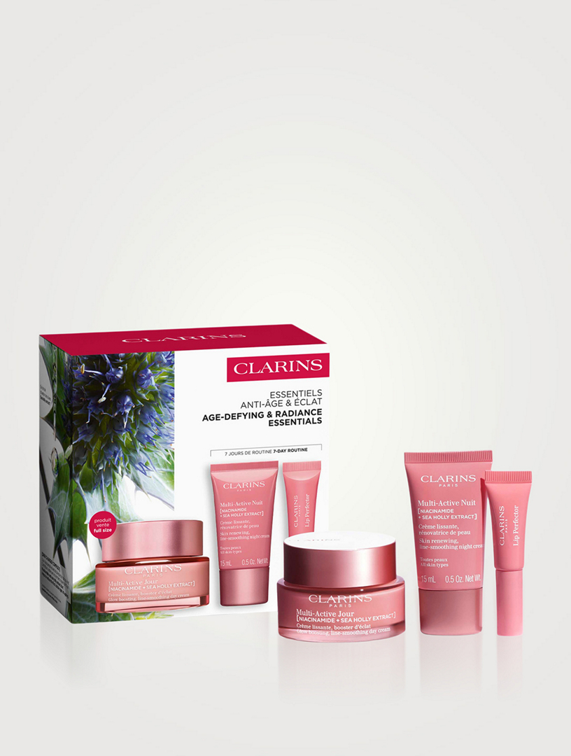 CLARINS Age-Defying and Radiance Essentials, Multi-Active Set