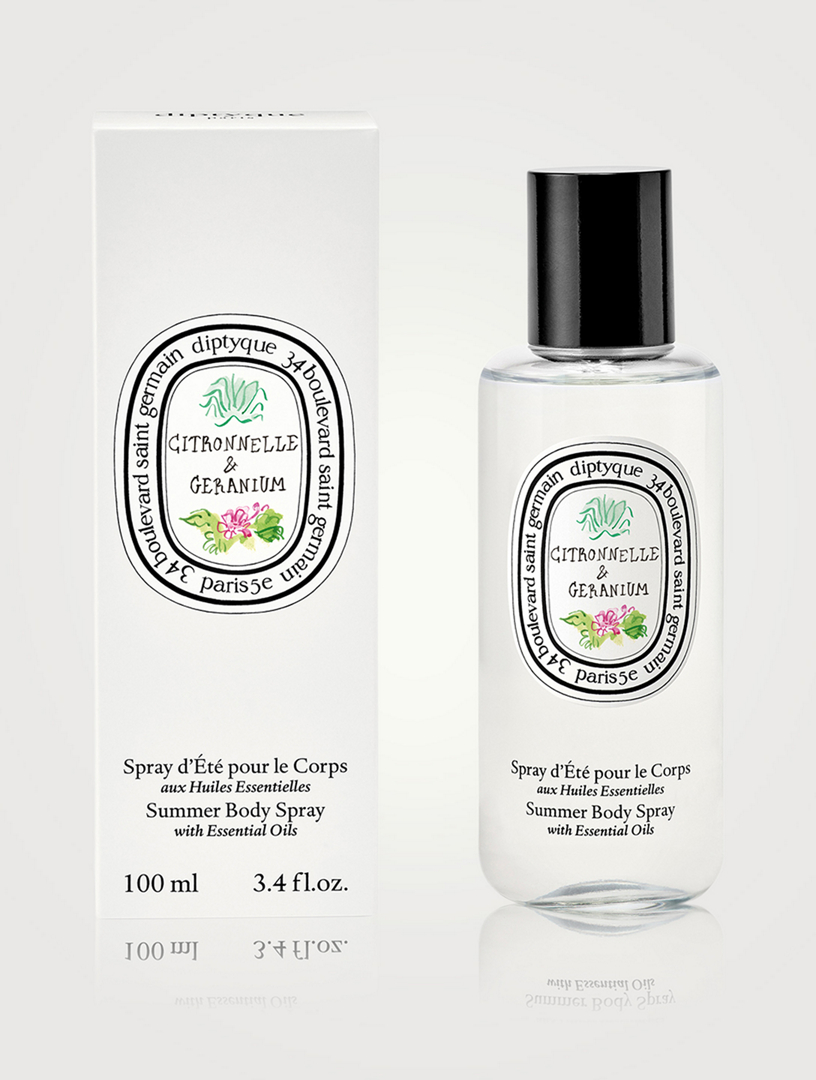 ディプティックCitronnelle & Geranium Body Spray Diptyque Citronnelle & Geranium Summer Body Spray 3.4oz NIB
